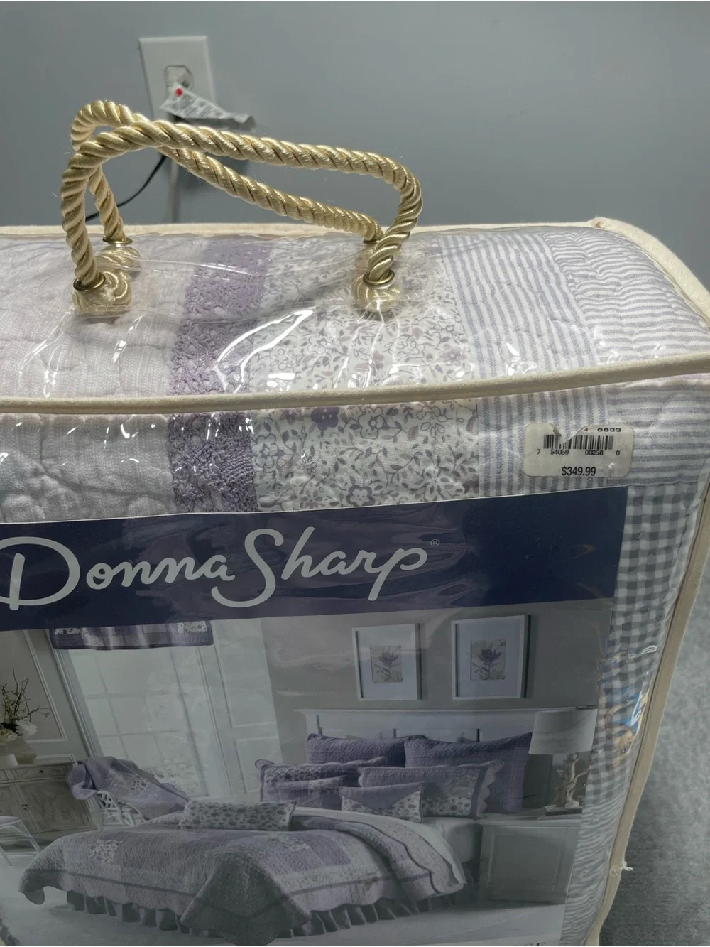 Donna Sharp Lavender Rose Quilt Set - 3 pieces Patchwork Cotton Farmhouse